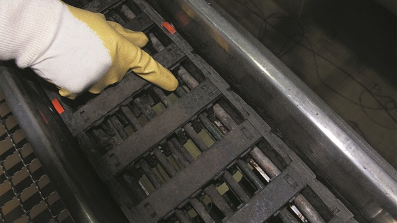 e-kette® verbaut in Kompostieranlage